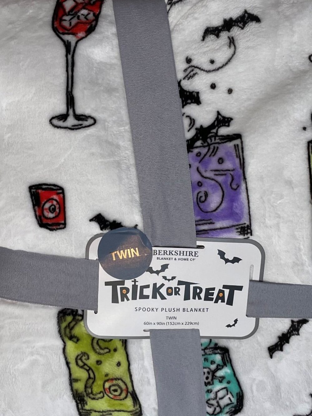 Berkshire Spooky Cocktails Plush Blanket